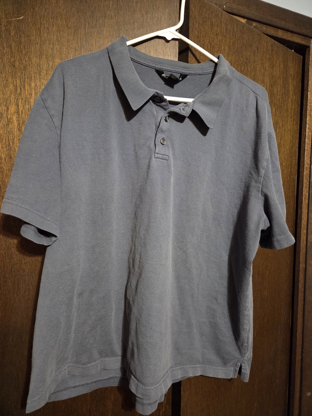 Men's Short-Sleeve Polo in Slate Gray